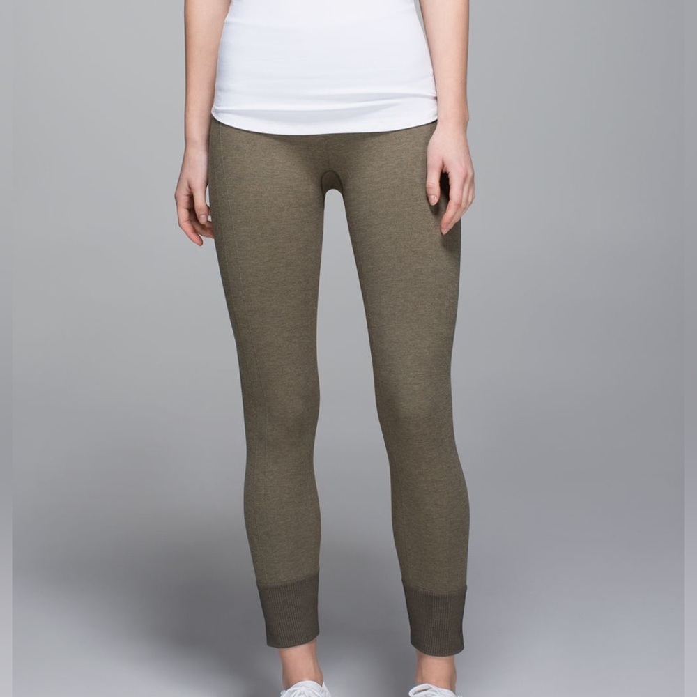 Lululemon Ebb To Street Pant Heathered Fatigue Green